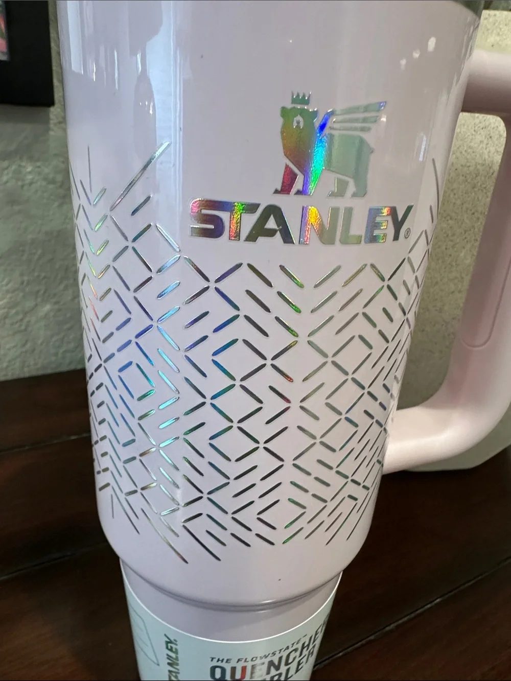 Stanley Light Pink Icicle Quencher H2.0 Tumbler with Handle and Straw